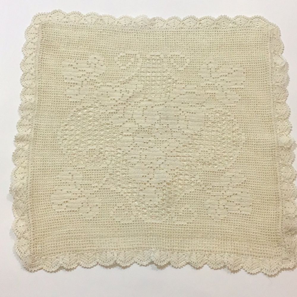 Vinegar Handmade Embroidered Standard Size16”x16” Pillow Case
